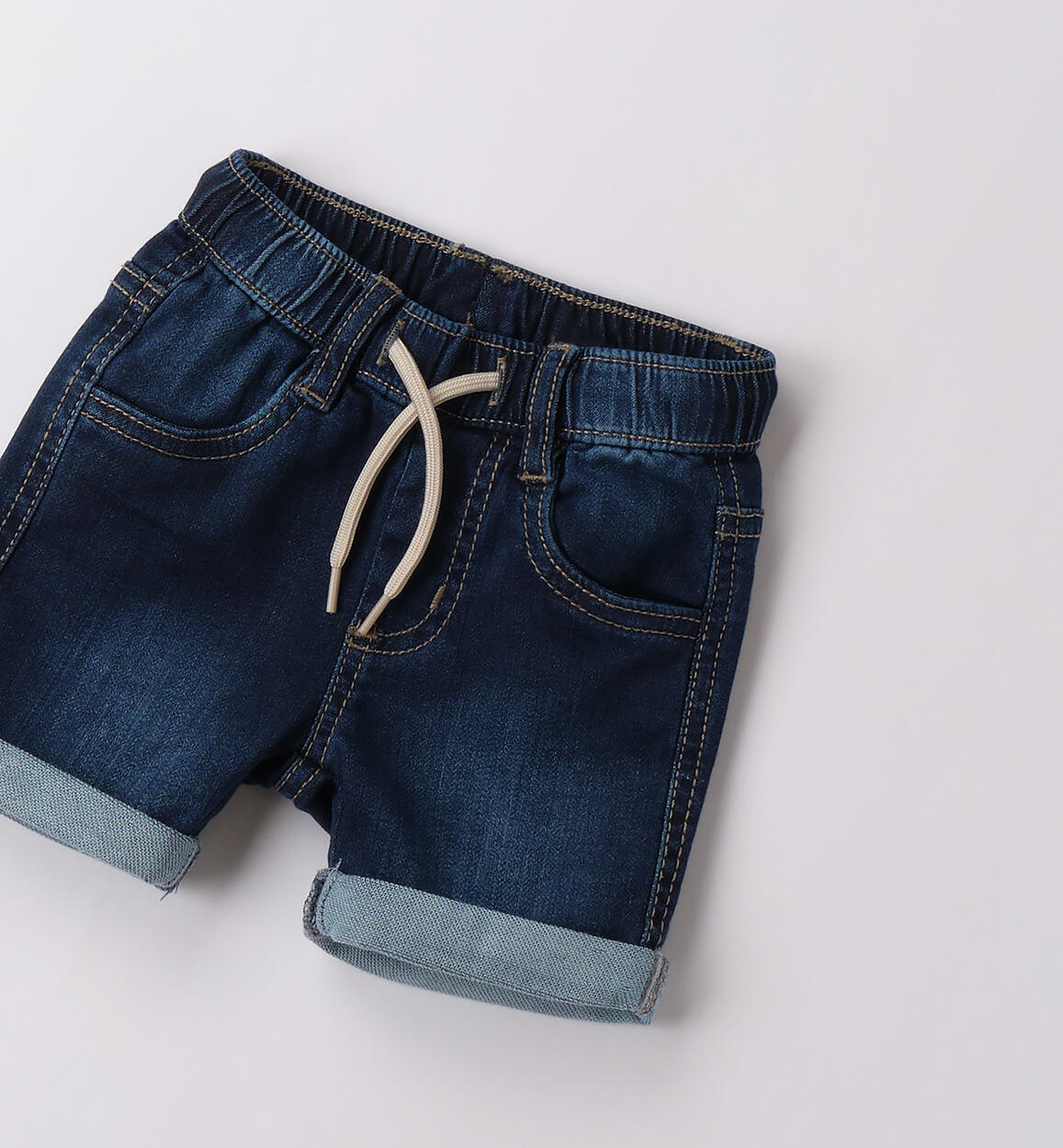 Jeans corti neonato STONE WASHED-7450 - 0233B62500