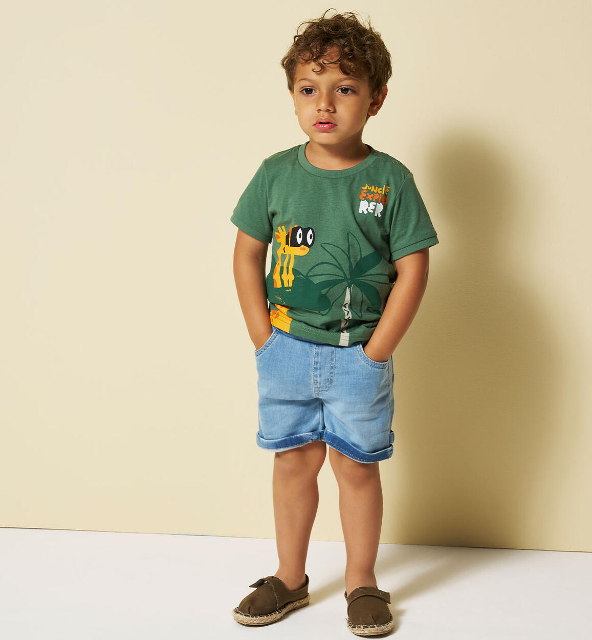 Jeans corti per bambino BLU Sarabanda