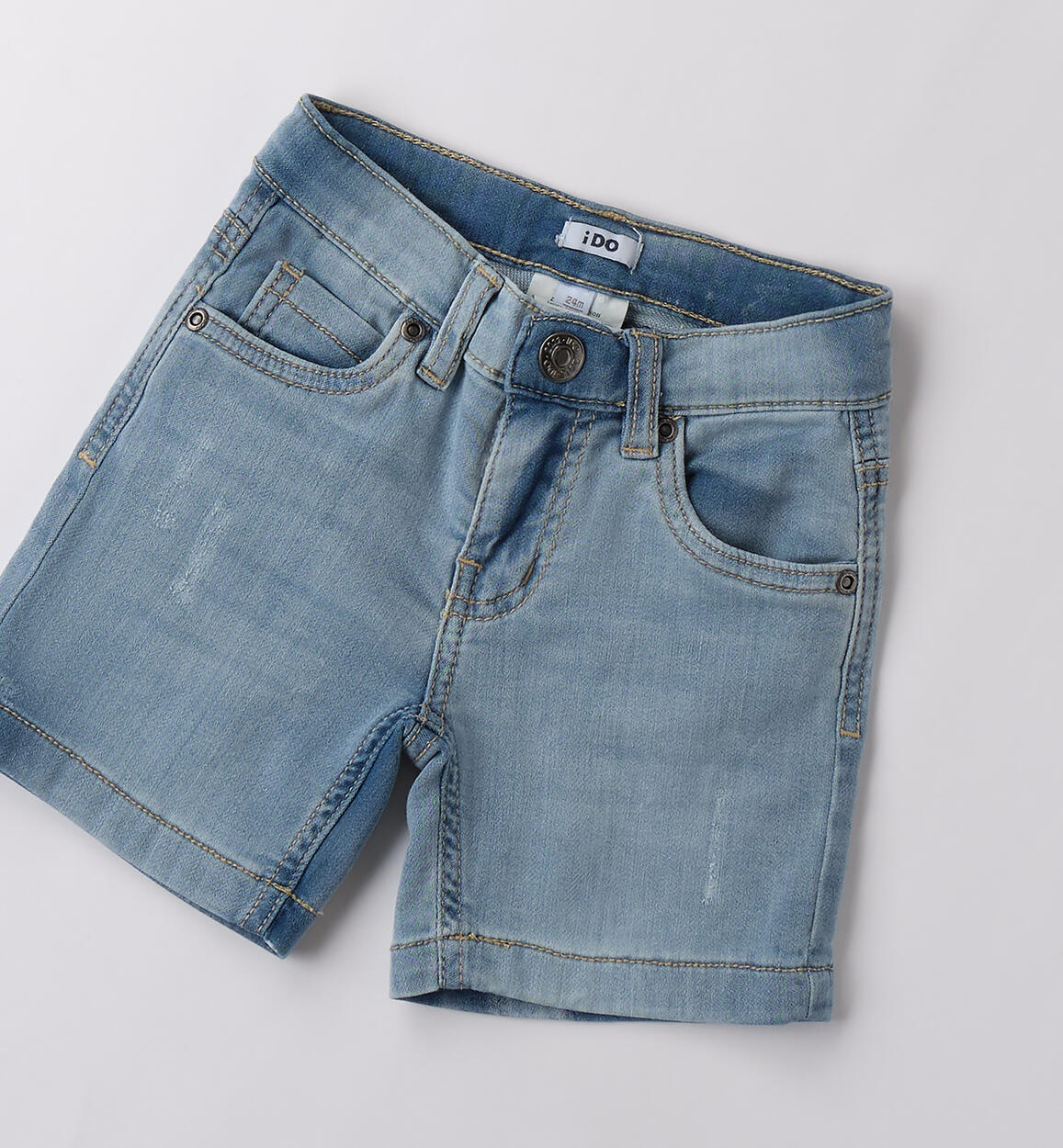 Jeans corti per bambino STONE BLEACH-7350 - 1234B42800