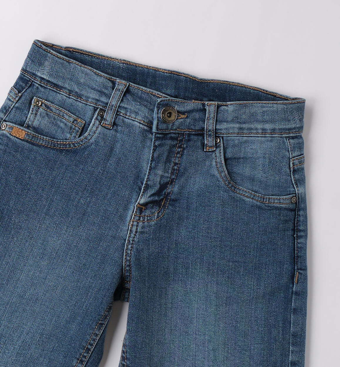 Jeans corti ragazzo STONE WASHED CHIARO-7400 - 2530B71600