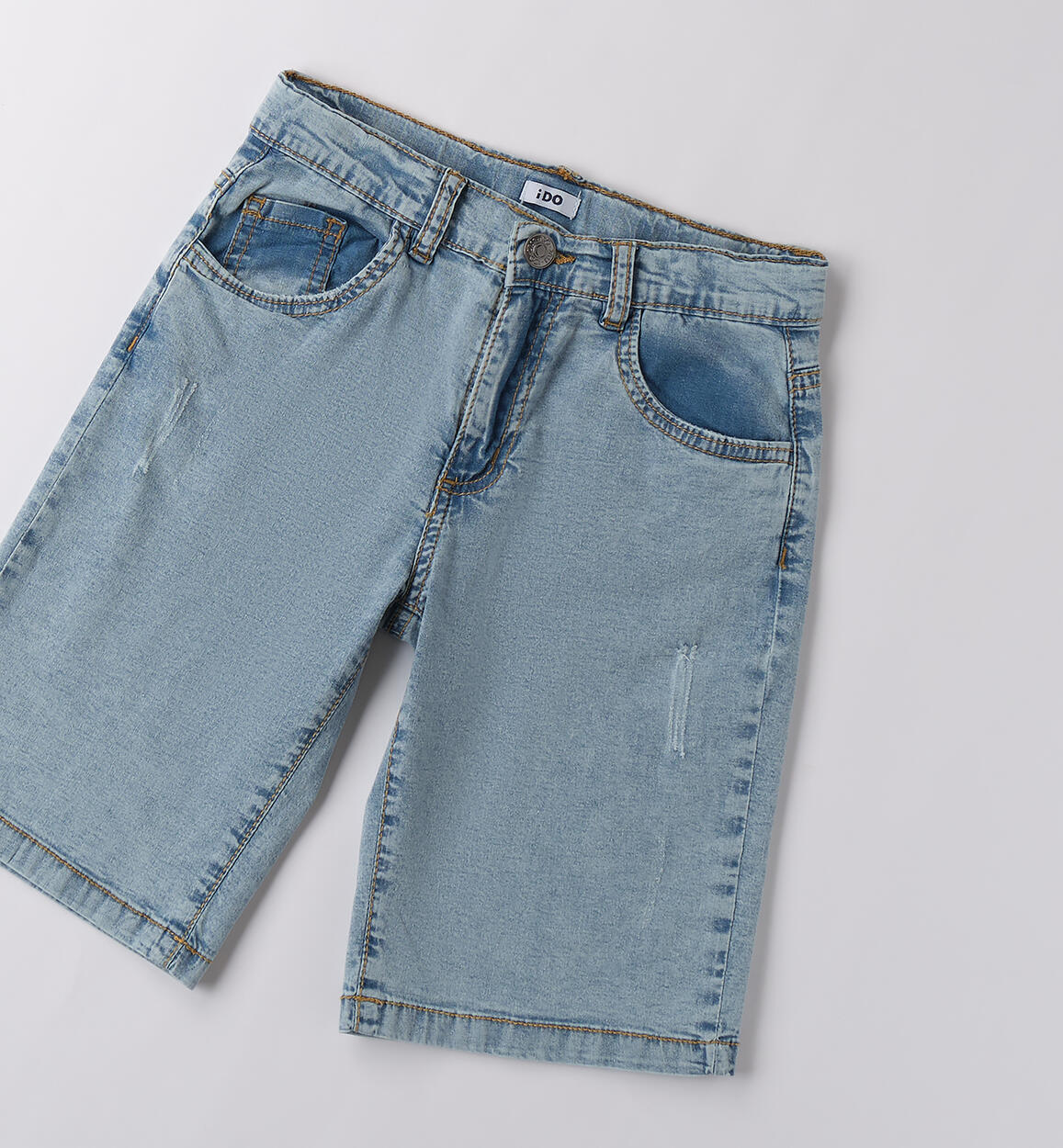 Jeans corto da ragazzo LAVATO CHIARISSIMO-7300 - 2534B66800