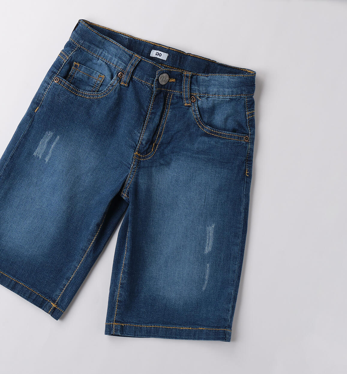 Jeans corto da ragazzo STONE WASHED-7450 - 2534B66800