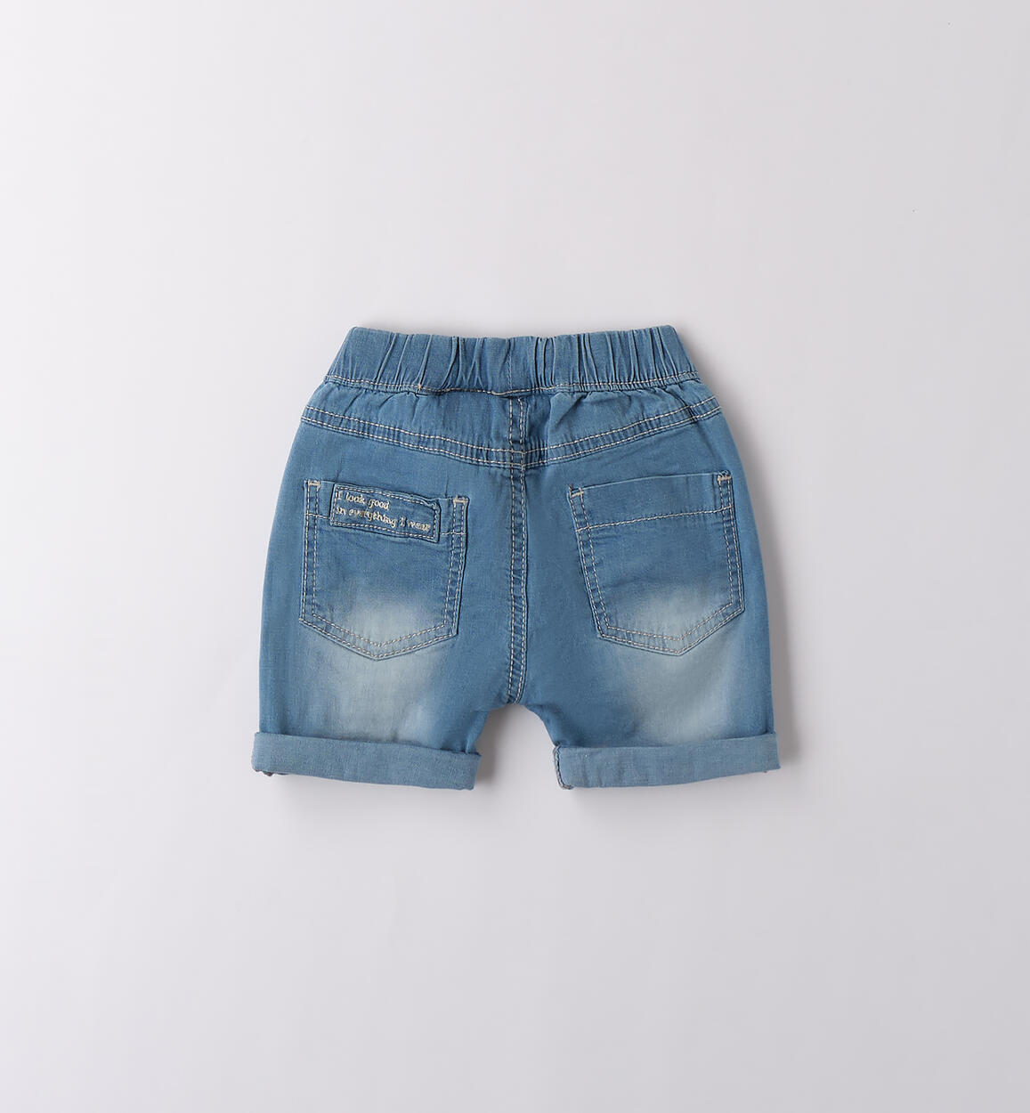 Jeans corto per bimbo STONE WASHED CHIARO-7400 - 0234B17600
