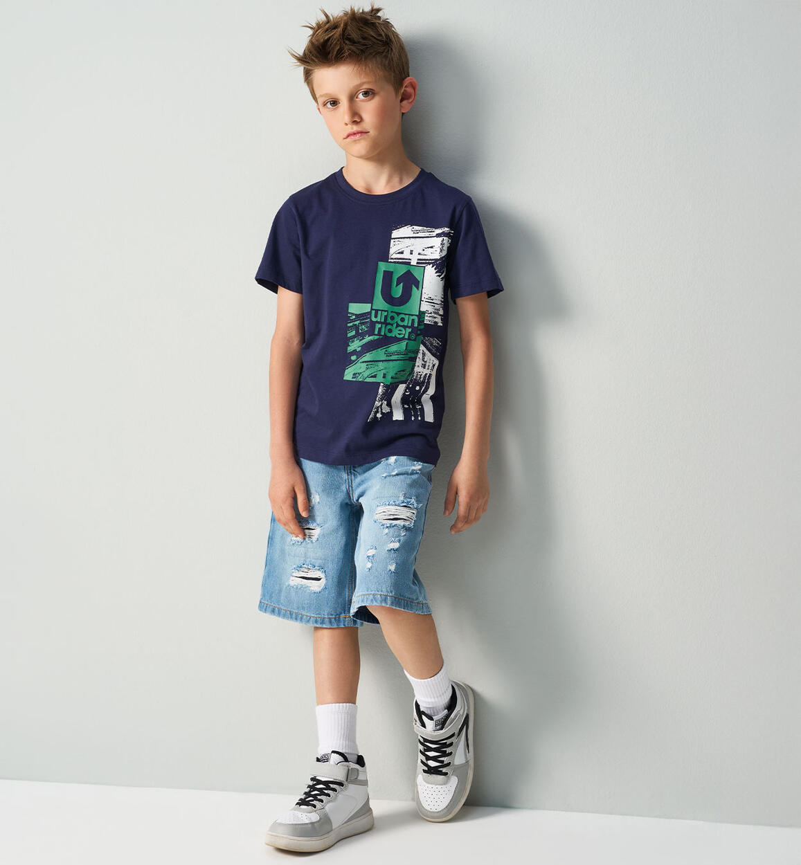 Jeans corto ragazzo BLU iDO