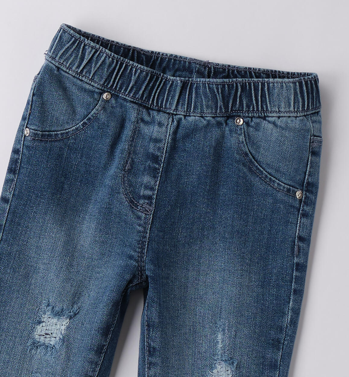 Jeans da bambina STONE WASHED CHIARO-7400 - 1580F23300