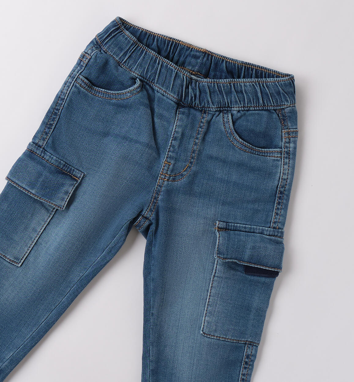 Jeans da bambino iDO STONE WASHED CHIARO-7400 - 1224B28800