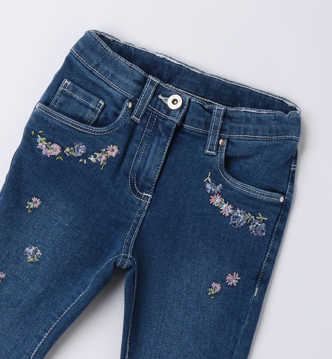 Jeans iDO bambina STONE WASHED CHIARO-7400 - 1584B37900