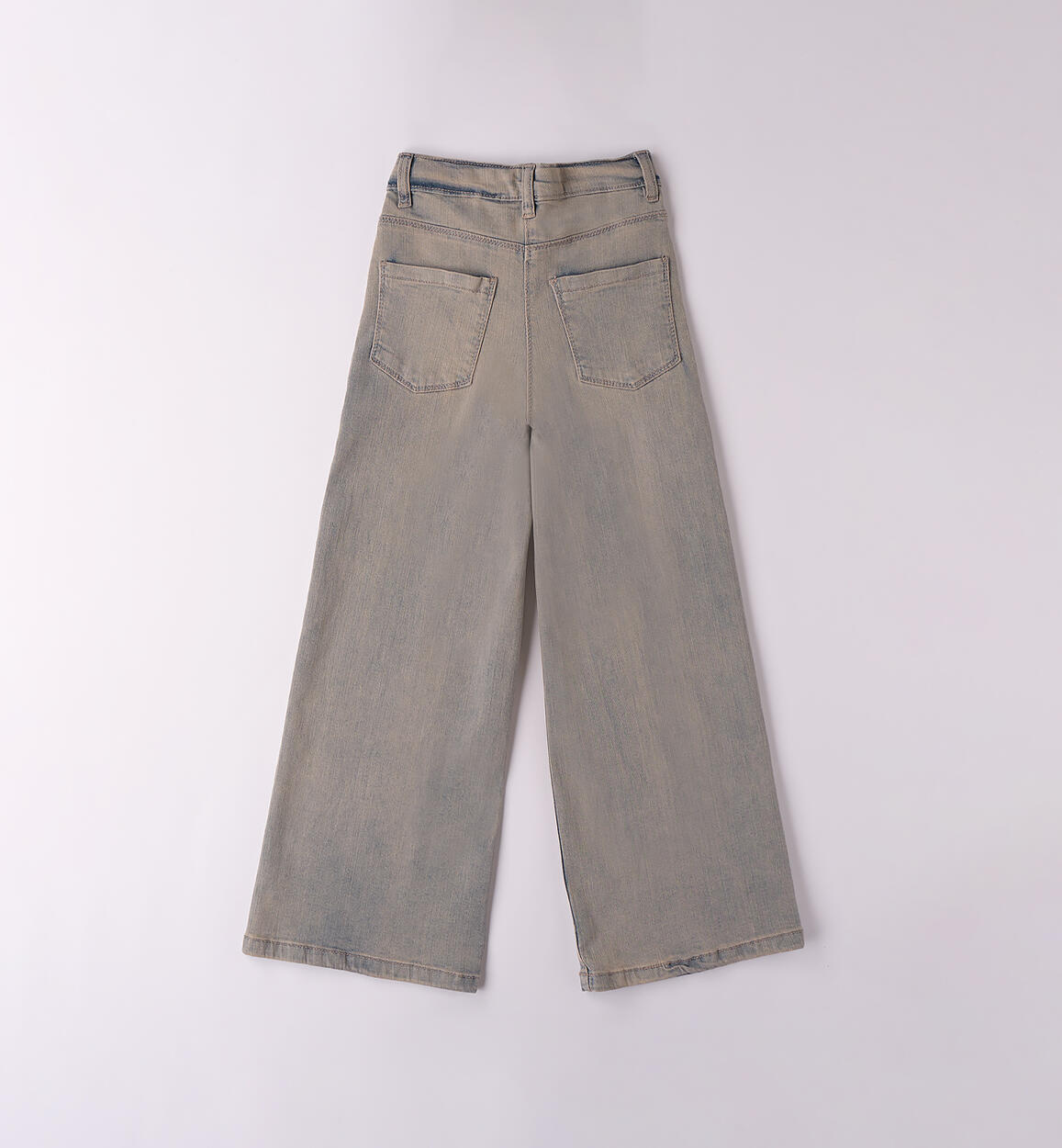 Jeans per ragazza STONE BLEACHED+OVERDYED BEIGE-7159 - 2564B71000