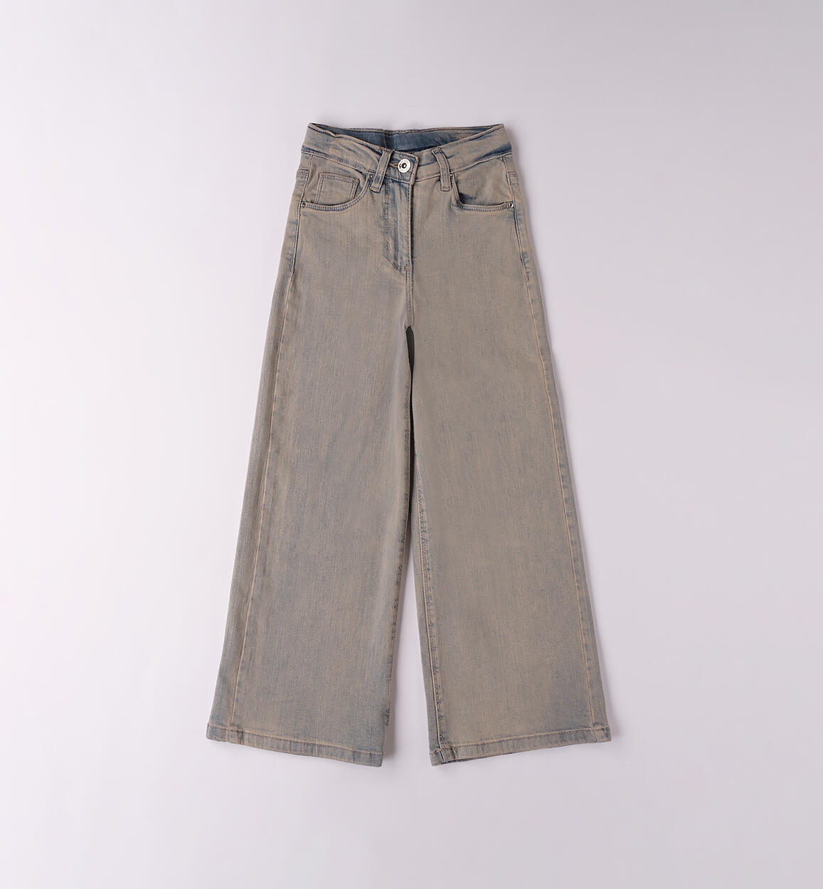 Jeans per ragazza STONE BLEACHED+OVERDYED BEIGE-7159 - 2564B71000