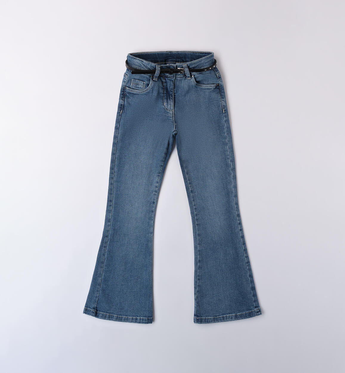 Jeans ragazza con cintura BLU iDO