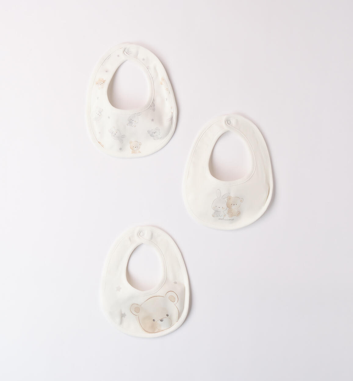 Kit bavette per neonati unisex PANNA iDO