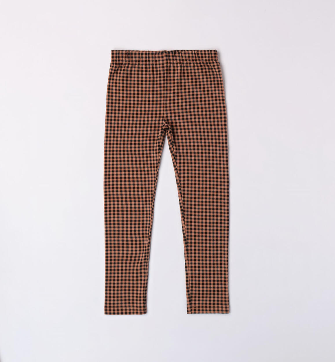 iDO checked leggings for girls from 8 to 16 years BROWN iDO