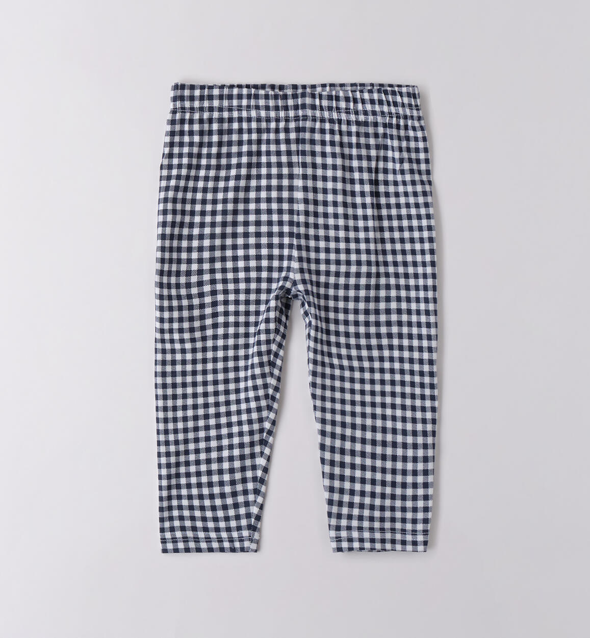 Leggings bambina a quadri BLU iDO