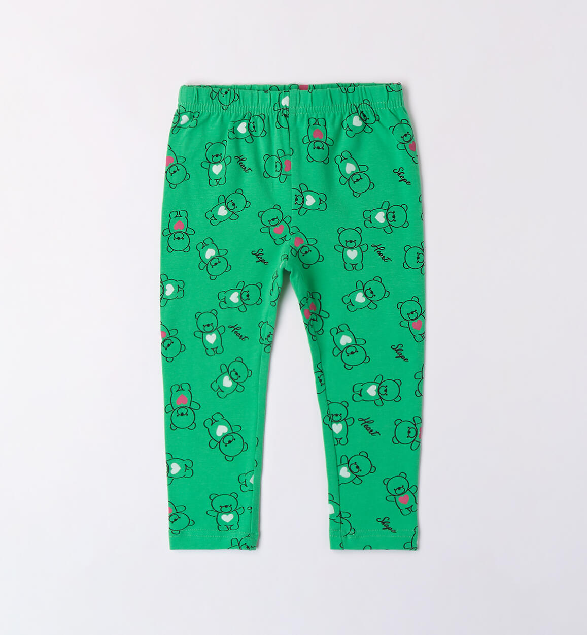 Leggings bambina con orsi VERDE iDO