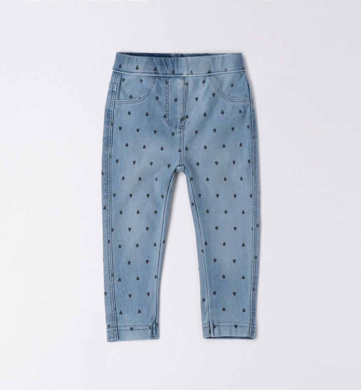 iDO heart design leggings for girls from 9 months to 8 years BLUE iDO