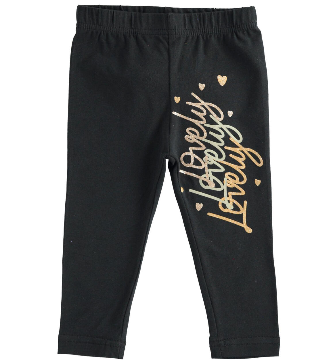 Cotton leggings for girls from 9 months to 8 years iDO BLACK iDO