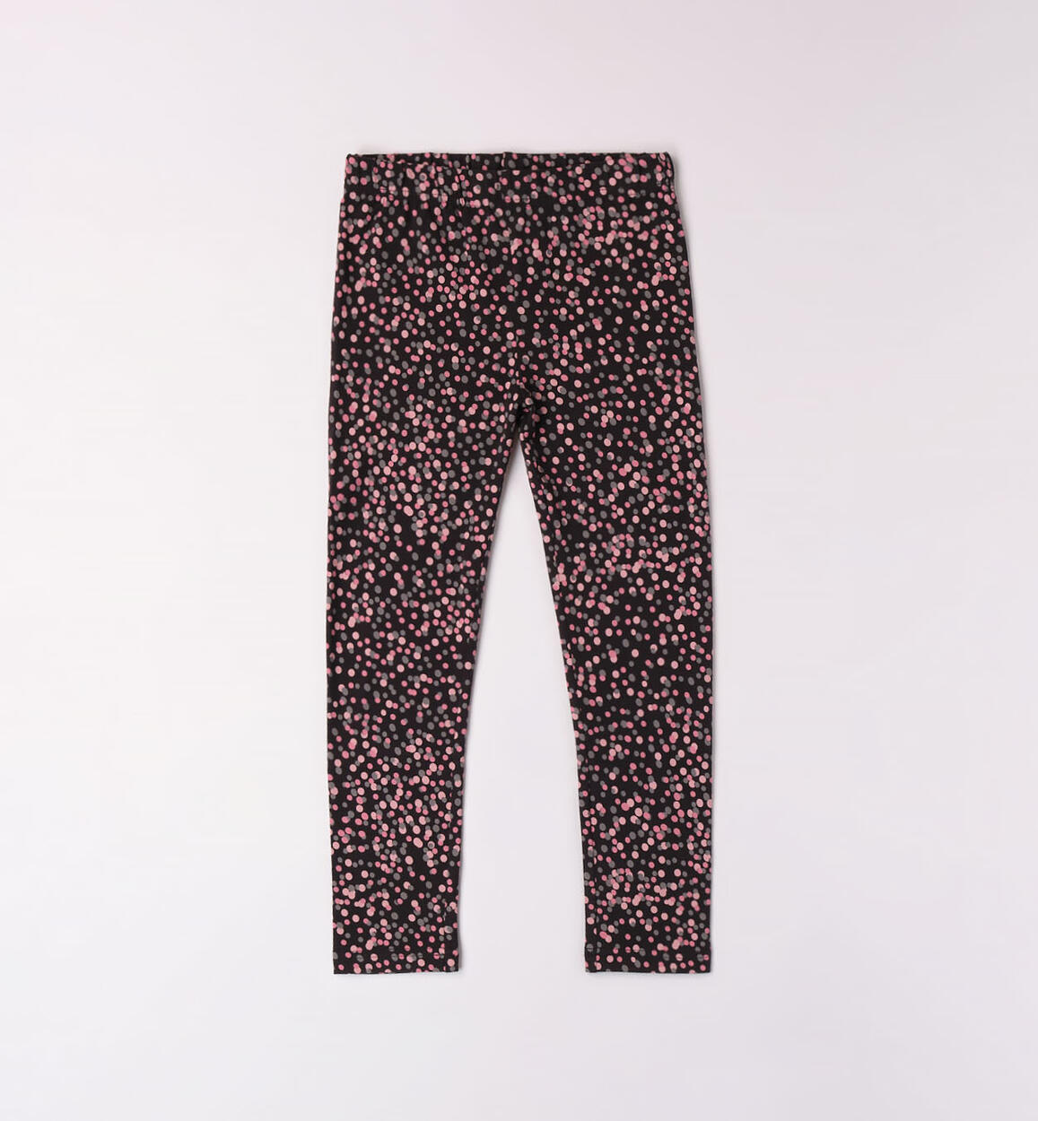 iDO polka dot leggings for girls from 8 to 16 years BLACK iDO