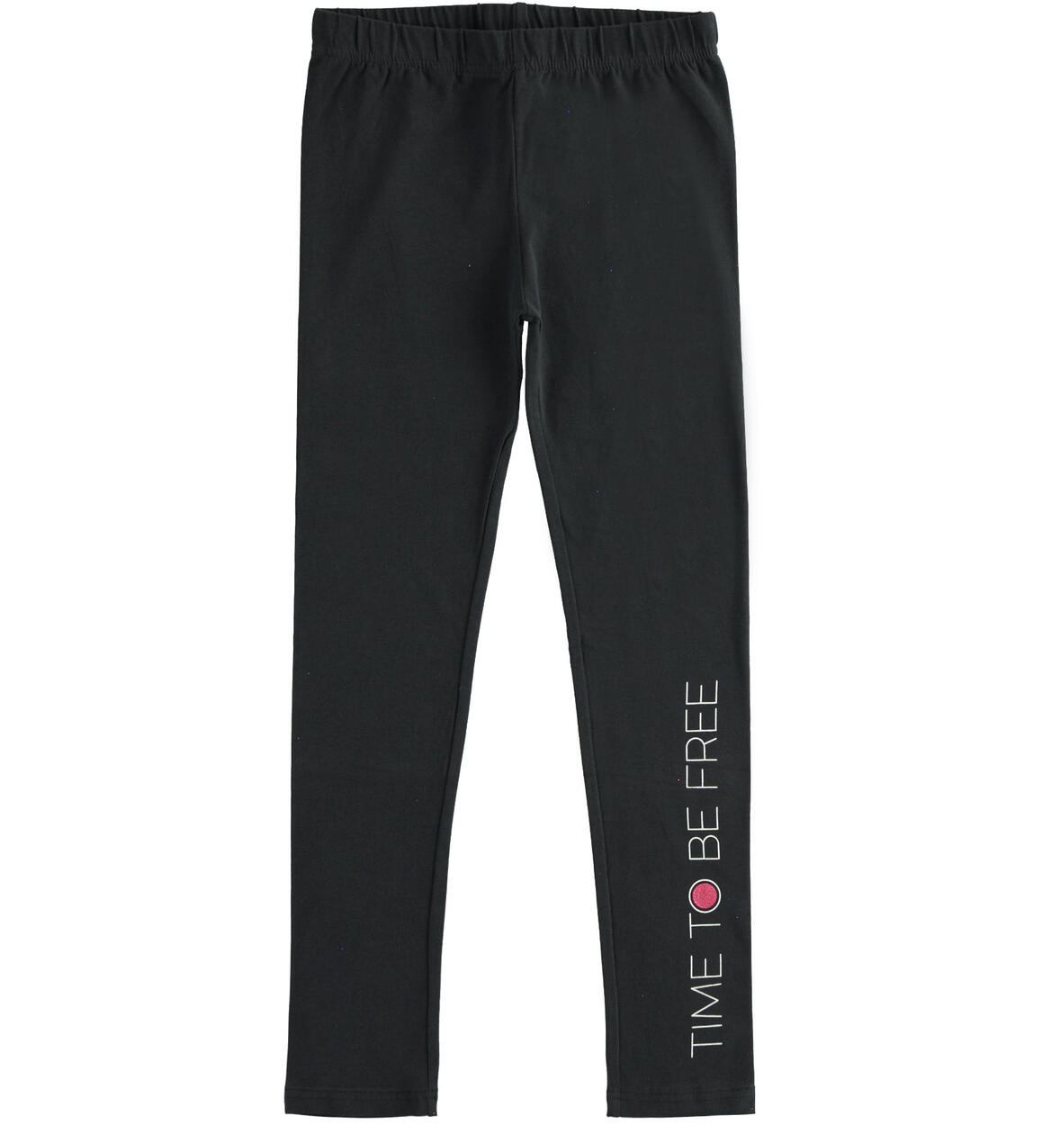 Girl¿s leggings with print on the leg  from 8 to 16 years by iDO BLACK iDO