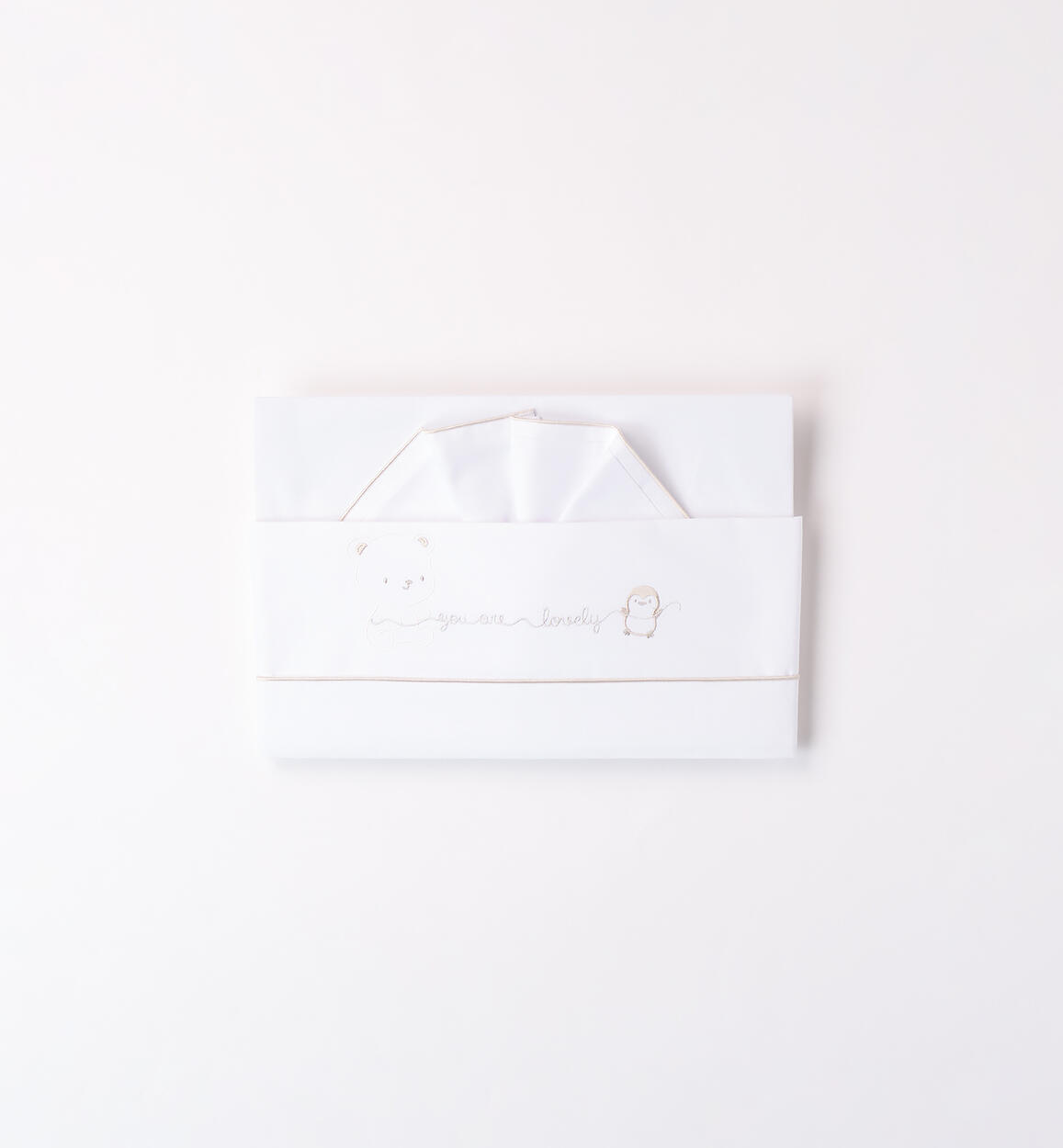 Lenzuola culla neonato BIANCO iDO