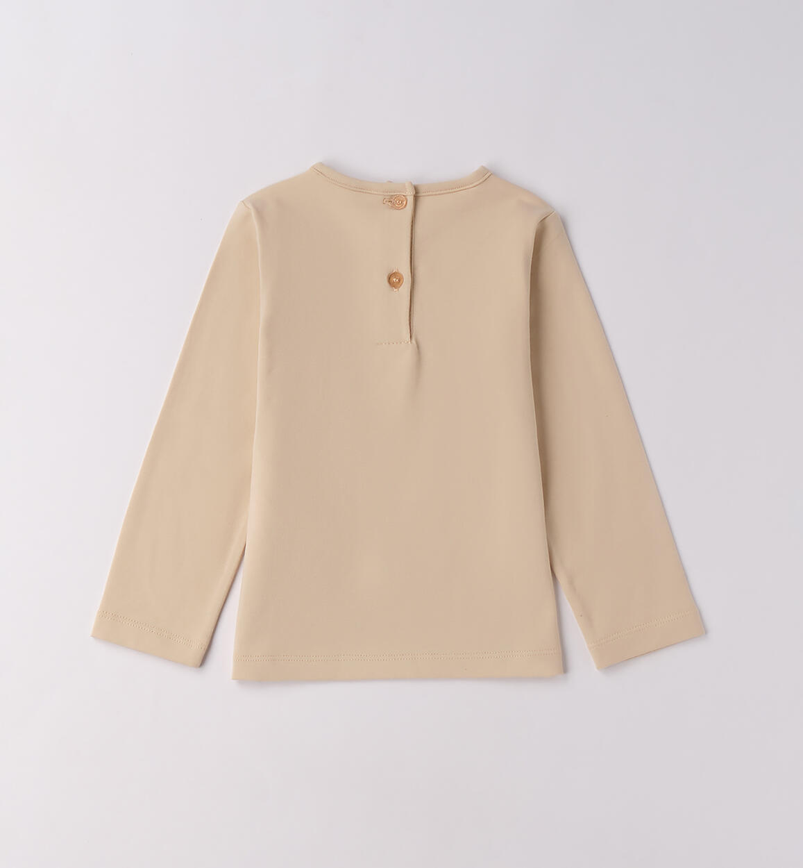Maglia bambina con cuore BEIGE-0916 - 1480F31300