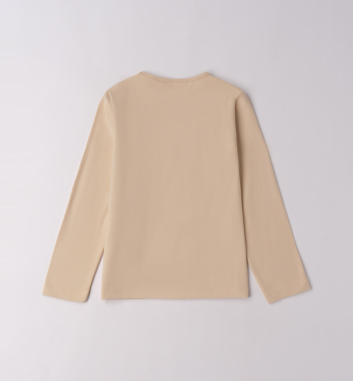 Maglia bambina con cuore BEIGE-0916 - 1480F31300