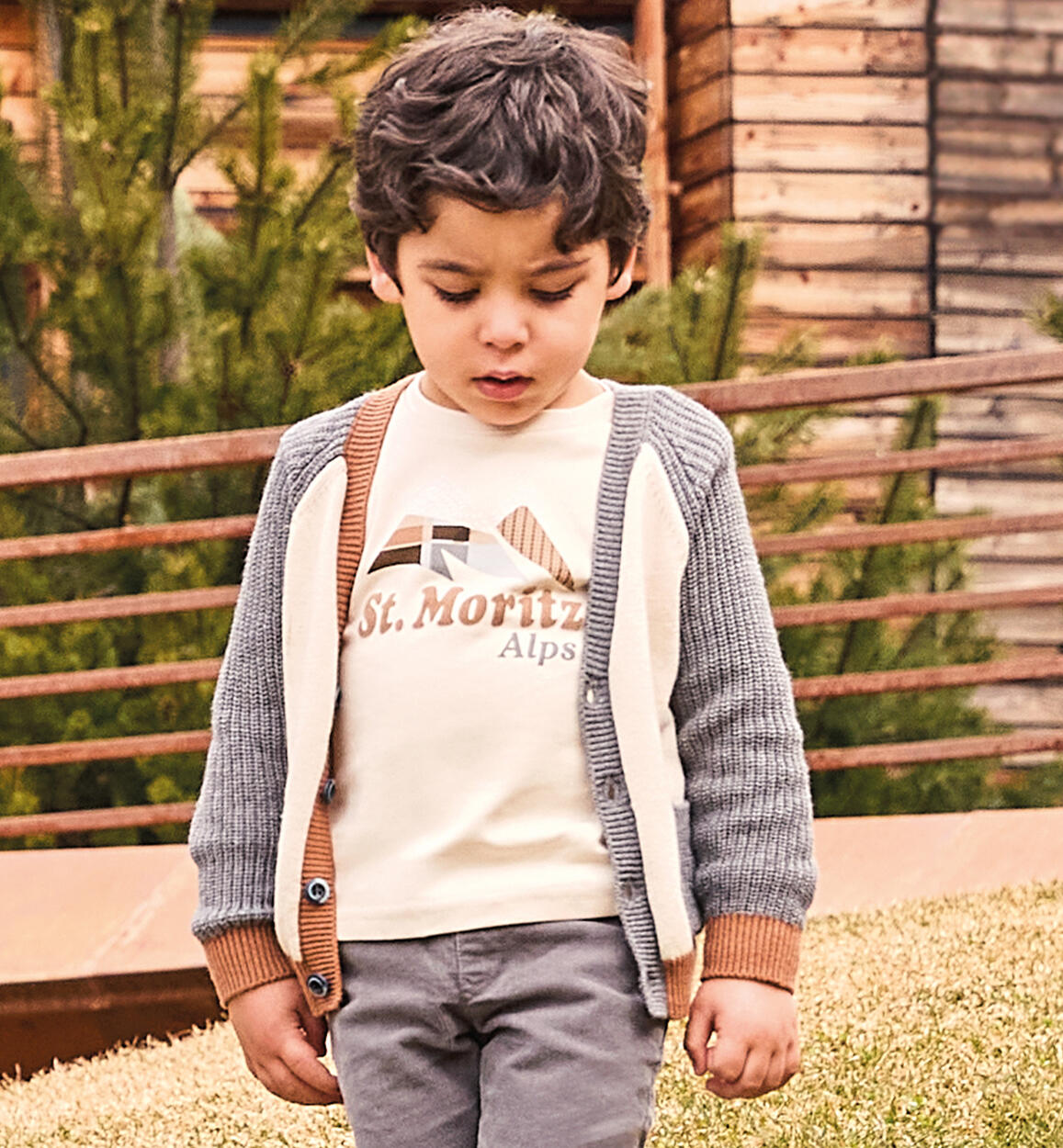 Maglia bambino 100% cotone BEIGE Sarabanda