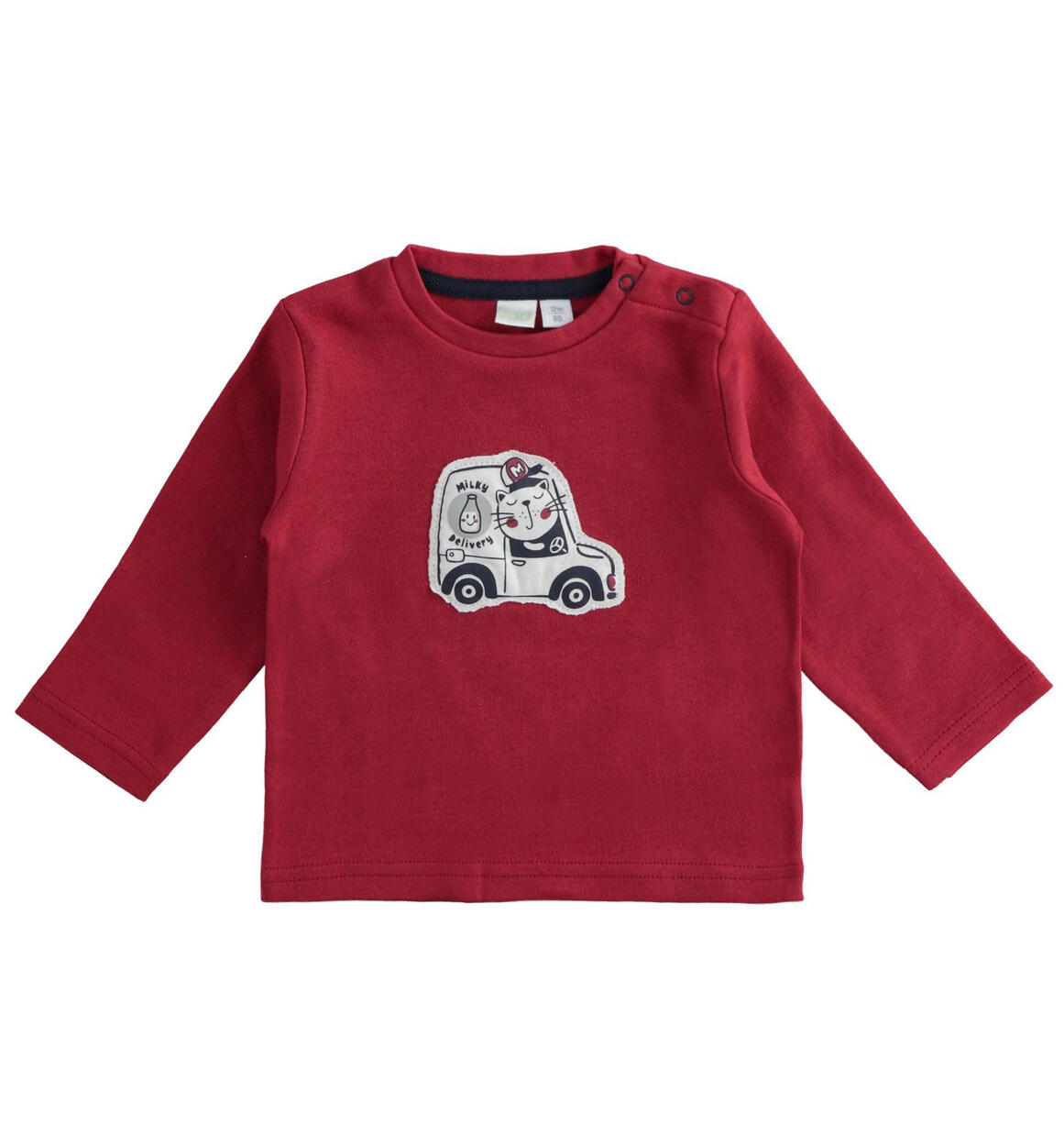Cotton baby boy t-shirt from 1 to 24 months iDO RED iDO