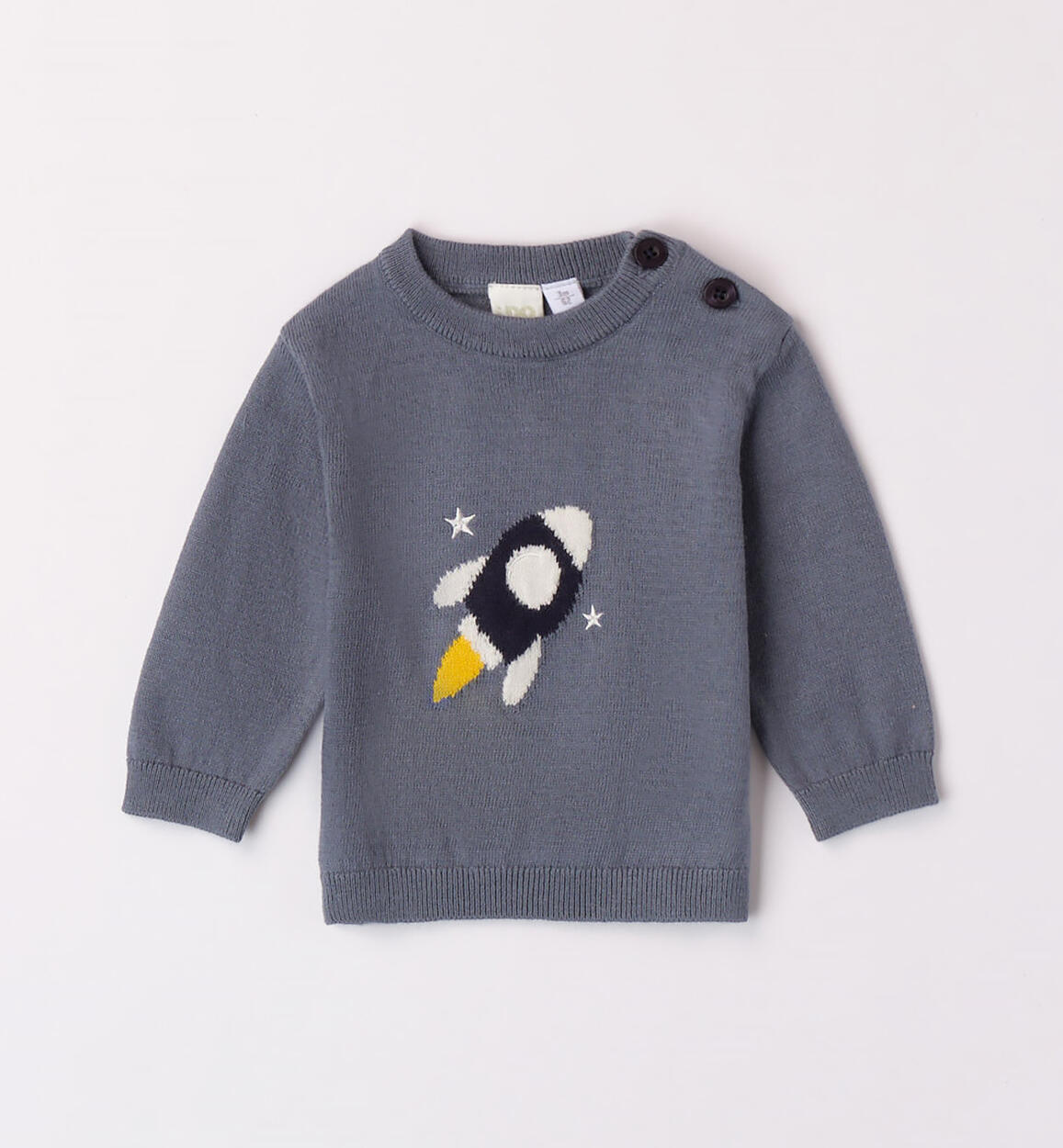 iDO knitted jumper for baby boys from 1 to 24 months BLUE iDO
