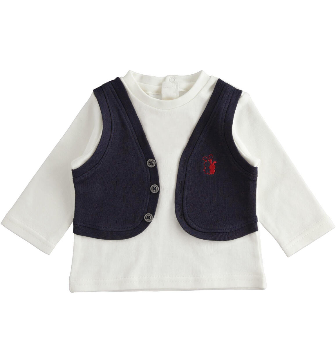 Long sleeve boy t-shirt from 1 to 24 months iDO CREAM iDO