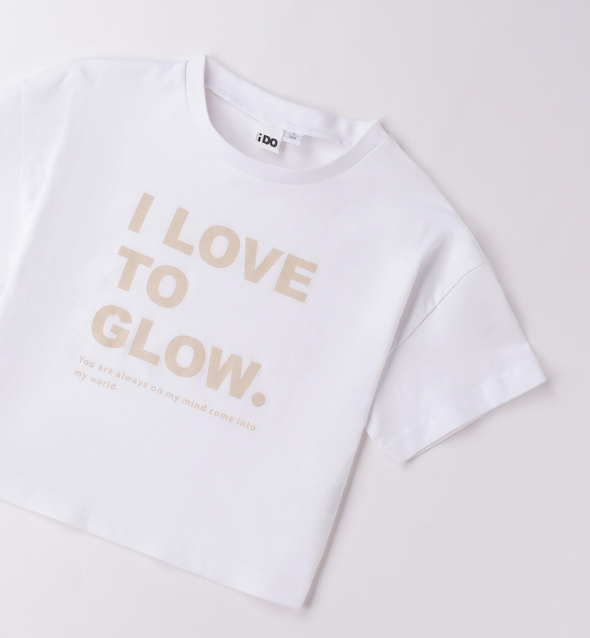 Maglia cropped ragazza BIANCO-0113 - 2474B72700