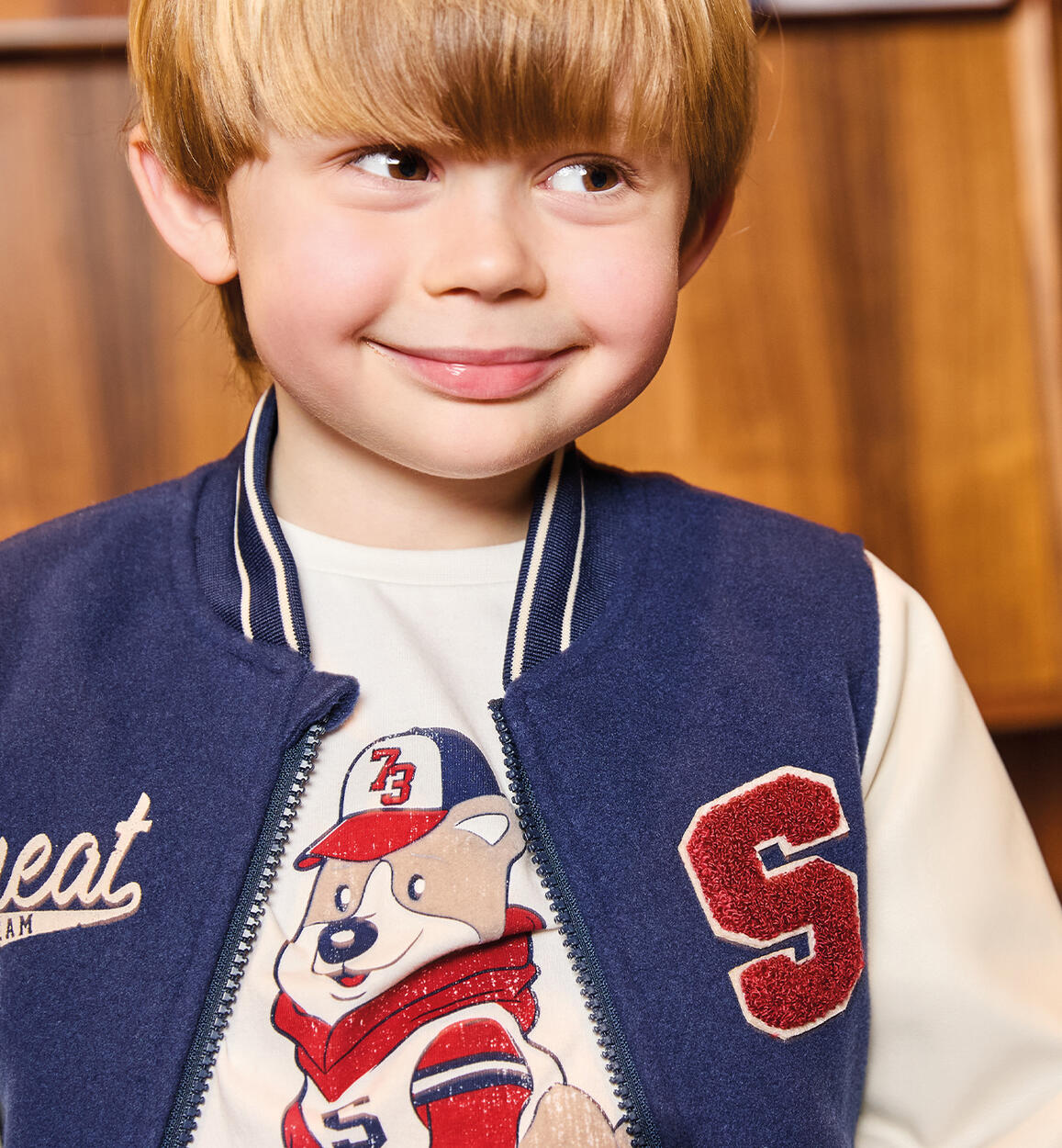 Dottor Kids Maglia Girocollo Azzurra In Cotone Per Bambino DK6AJ main image 1