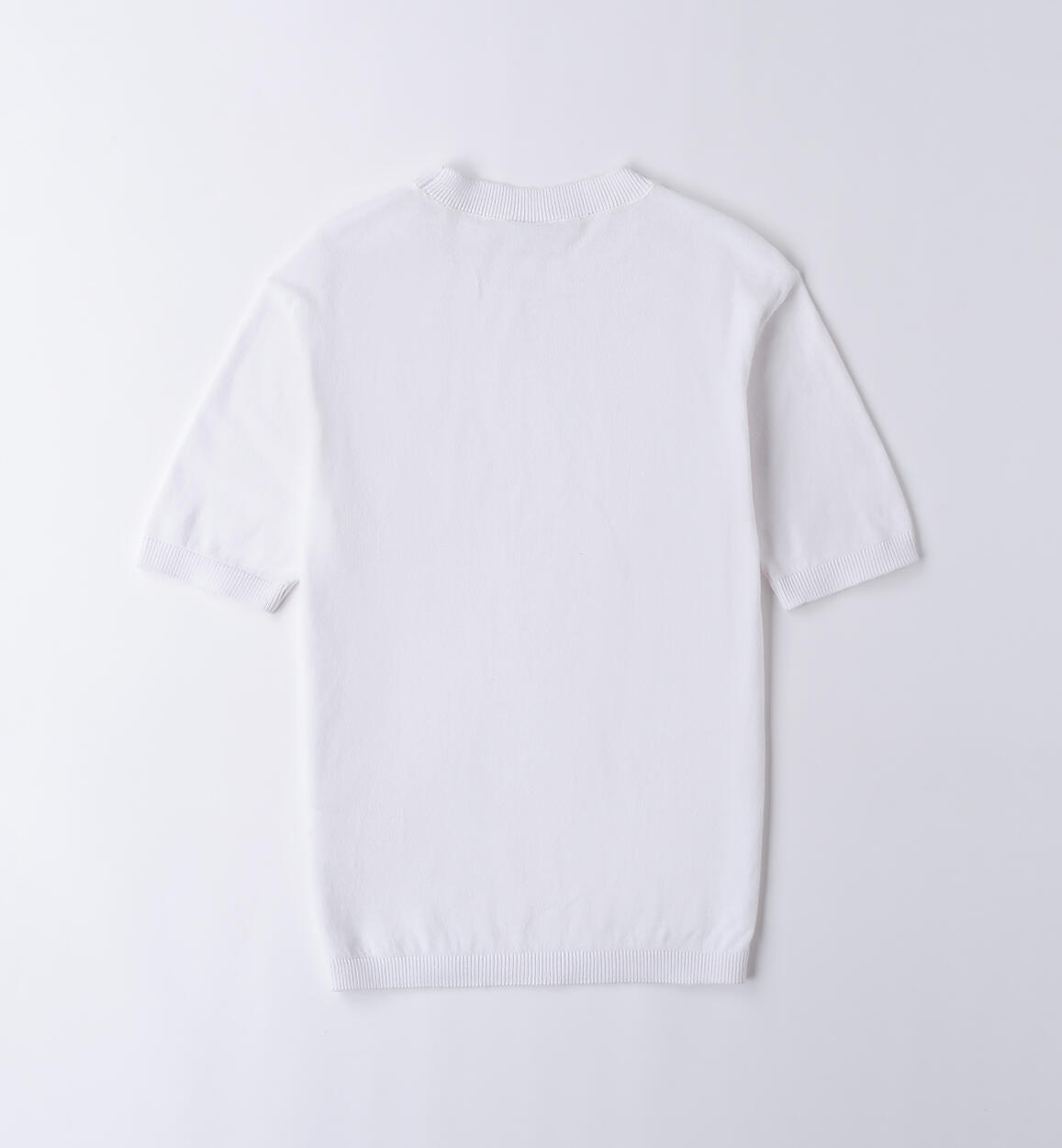 Maglia manica corta per ragazzo BIANCO-0113 - 2124B60500