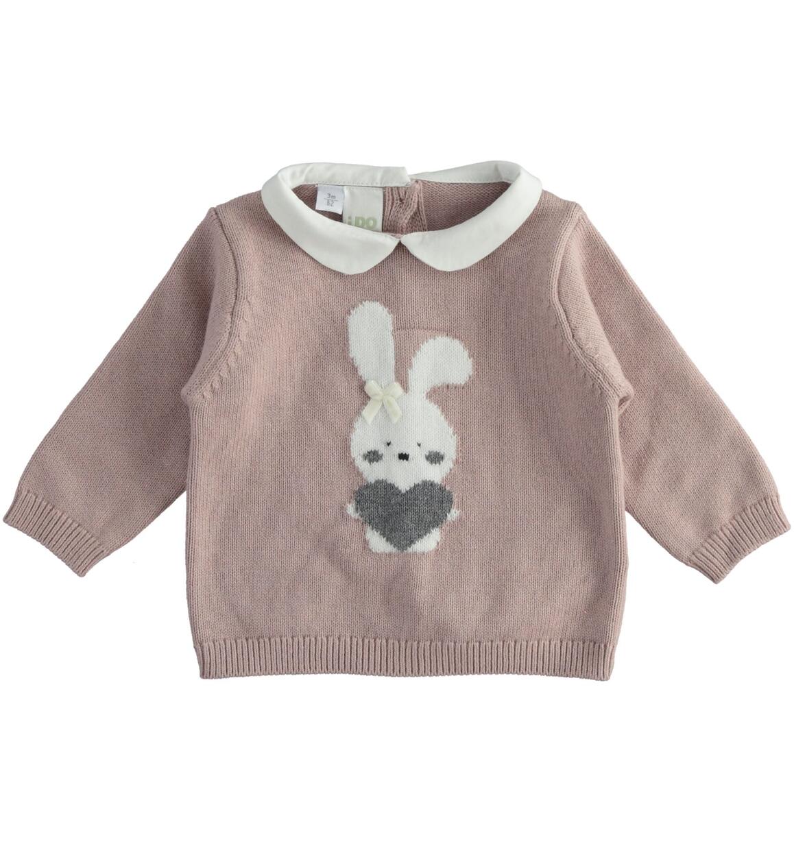 Baby girl Christmas sweater from 1 to 24 months iDO PINK iDO