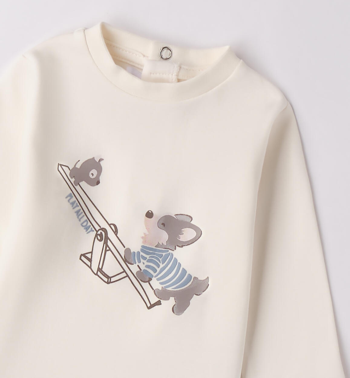 Maglia neonato 100% cotone PANNA-0112 - 0203F61700