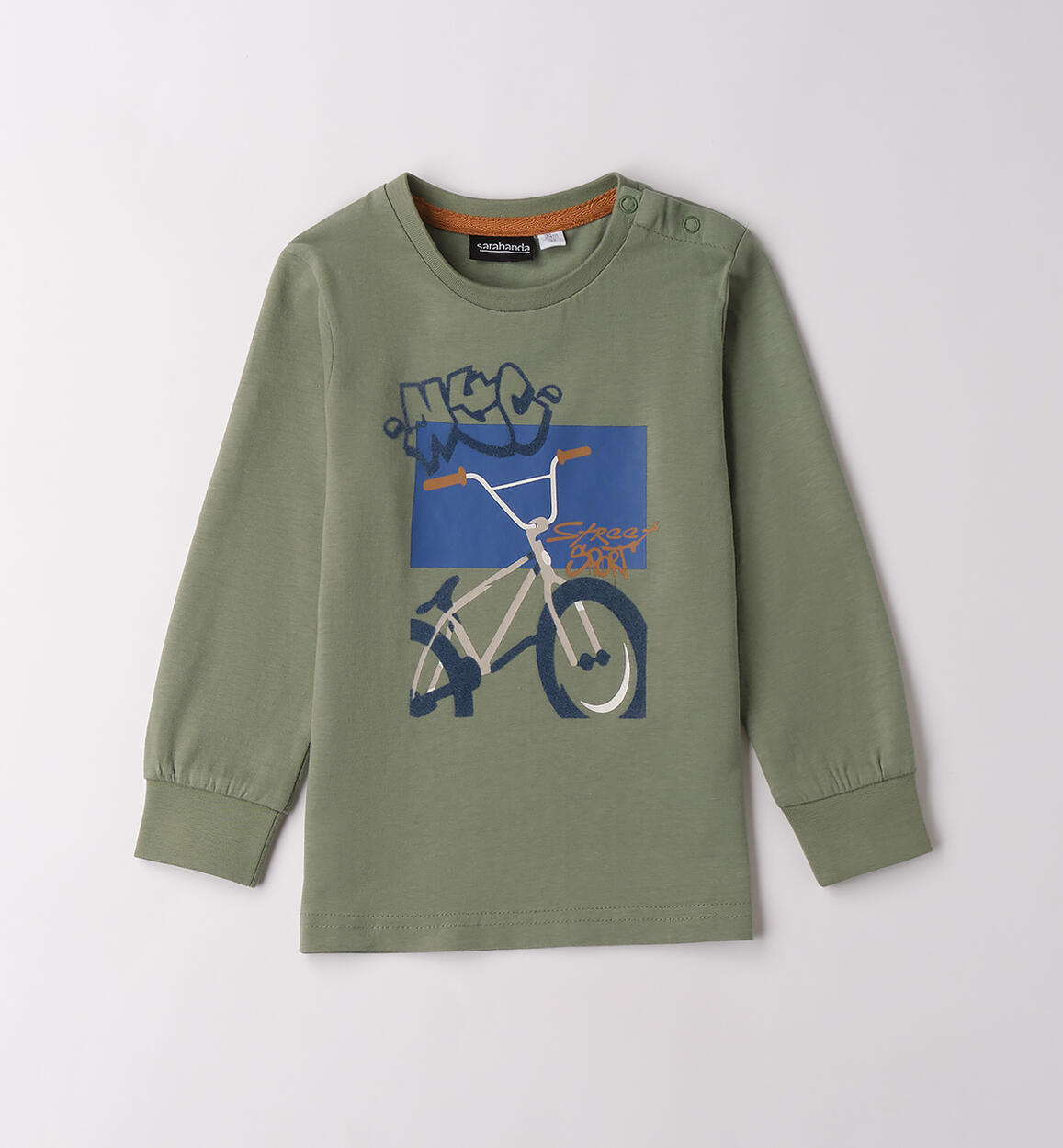 Maglia per bambino girocollo VERDE Sarabanda