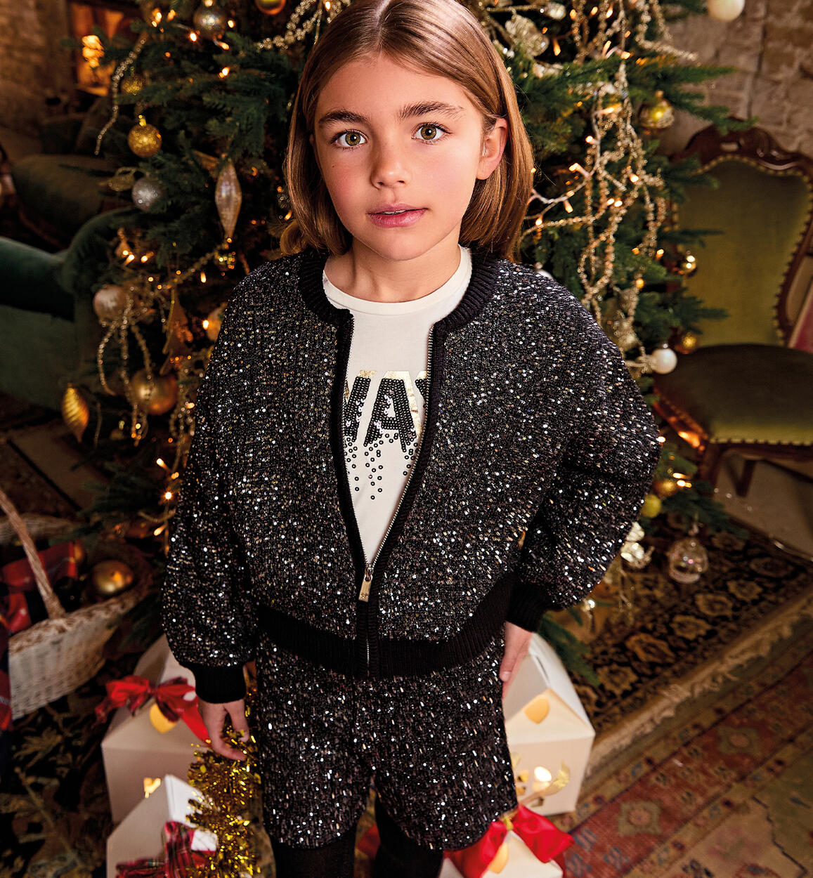 Maglia ragazza con scritta PANNA Sarabanda