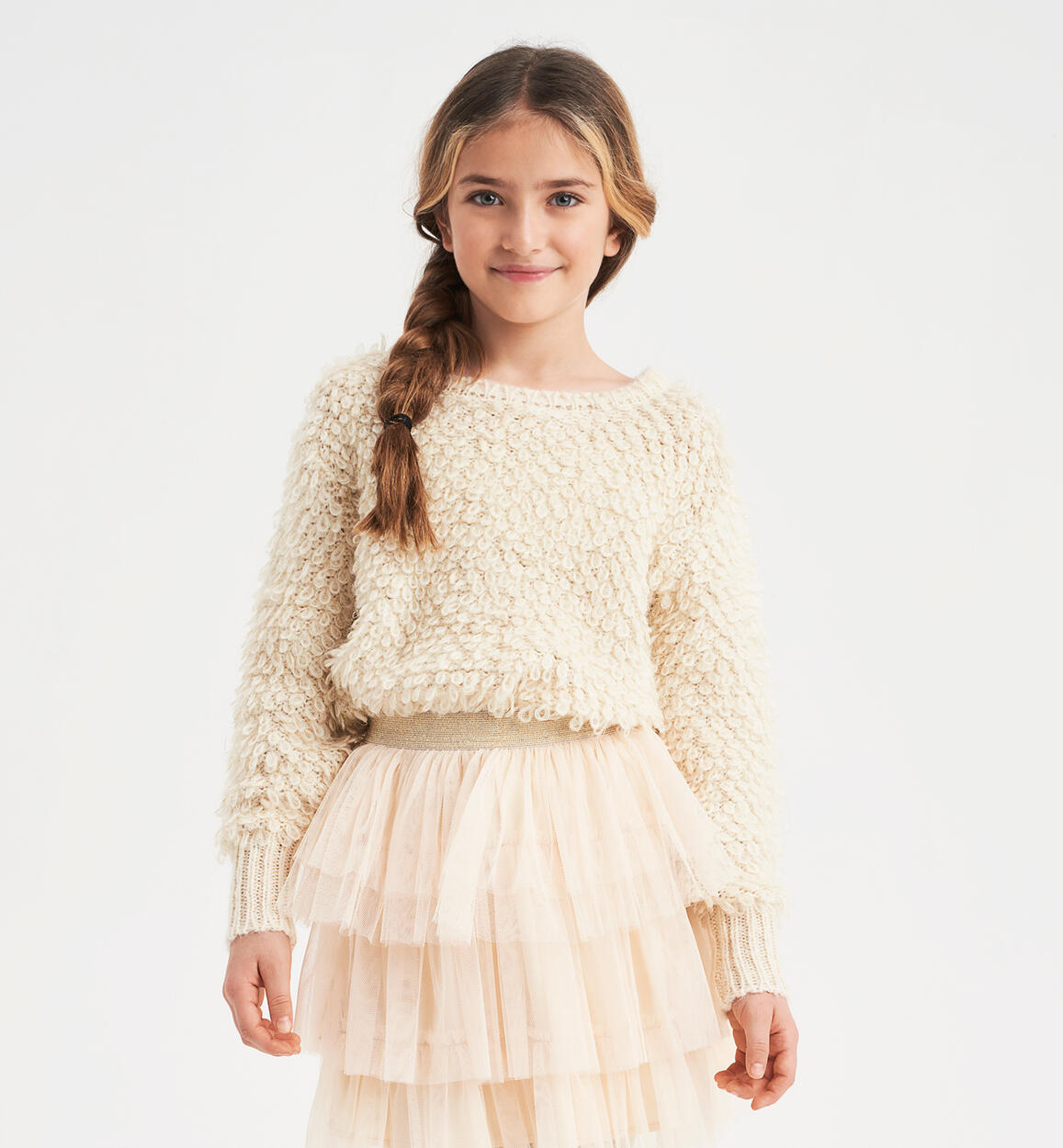 Girl tricot sweater  from 8 to 16 years by iDO CREAM iDO