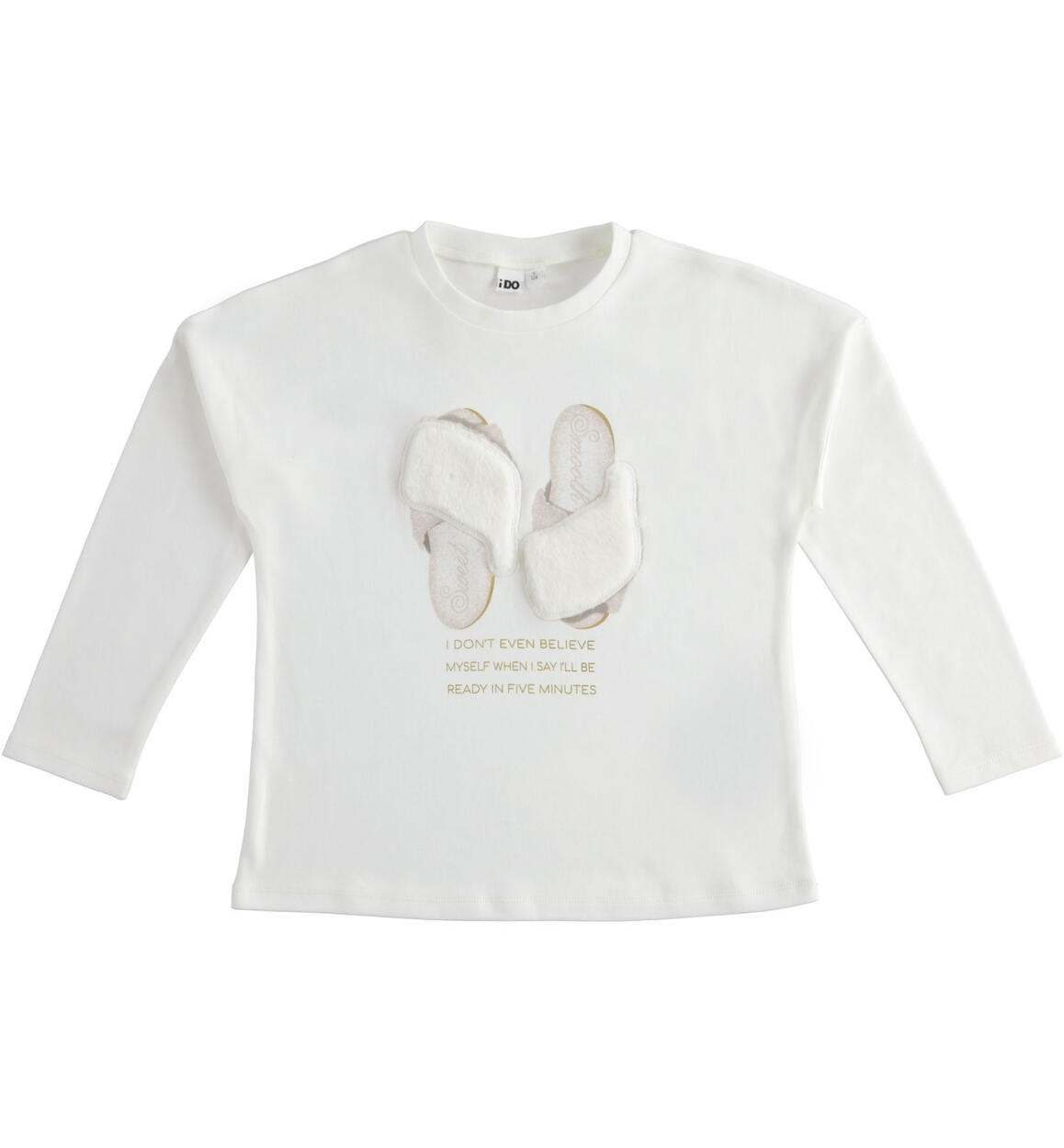 Golden print girl sweater from 8 to 16 years old iDO CREAM iDO