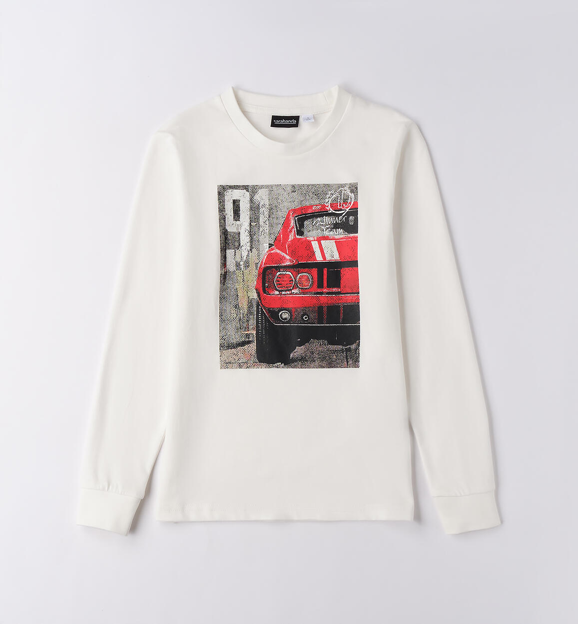 Maglia ragazzo girocollo PANNA Sarabanda