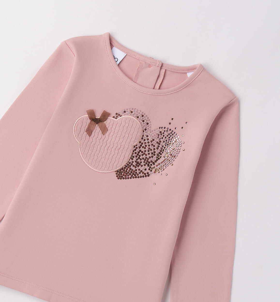 Maglietta 100% cotone bambina LIGHT PINK-2921 - 1484F73300