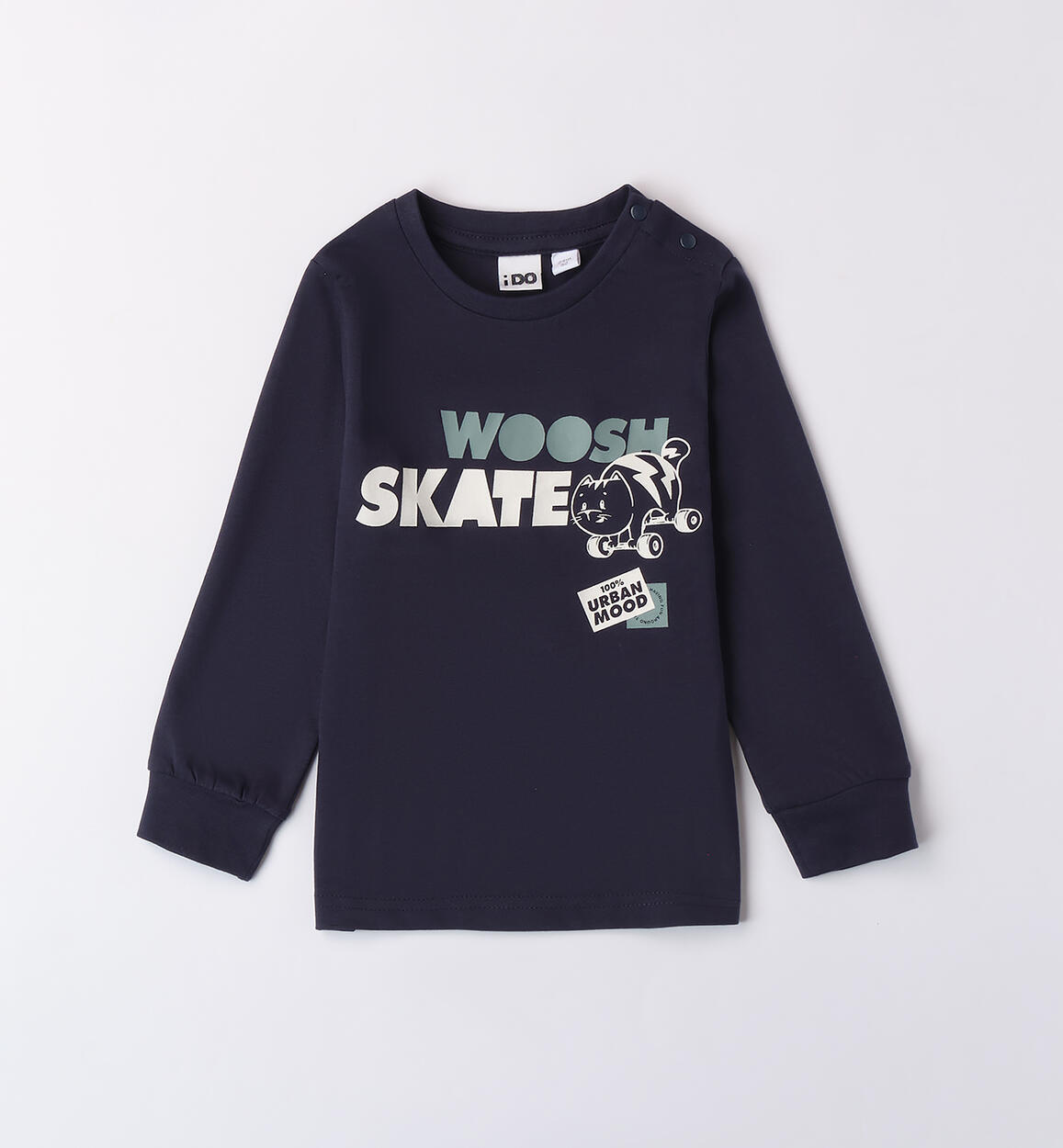 Maglietta 100% cotone bambino BLU iDO