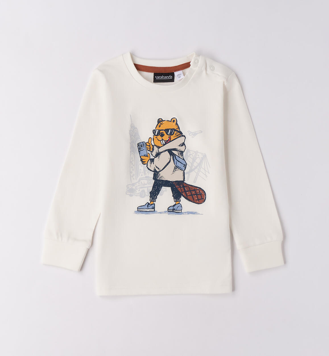 Maglietta 100% cotone bambino PANNA-0112 - 1200F14300