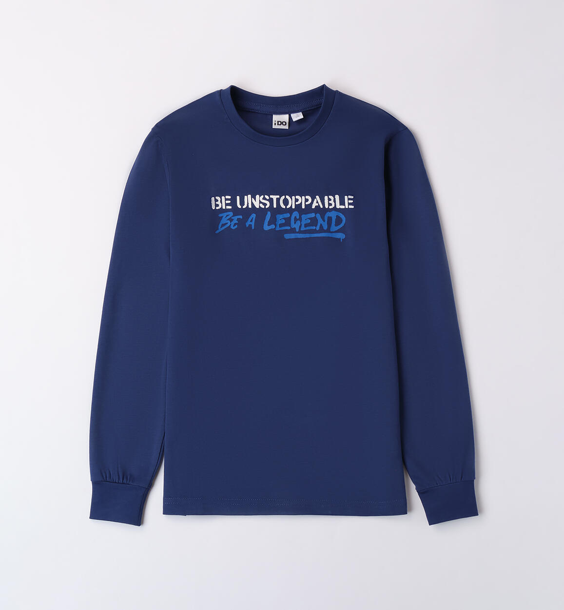 Maglietta 100% cotone ragazzo BLU iDO