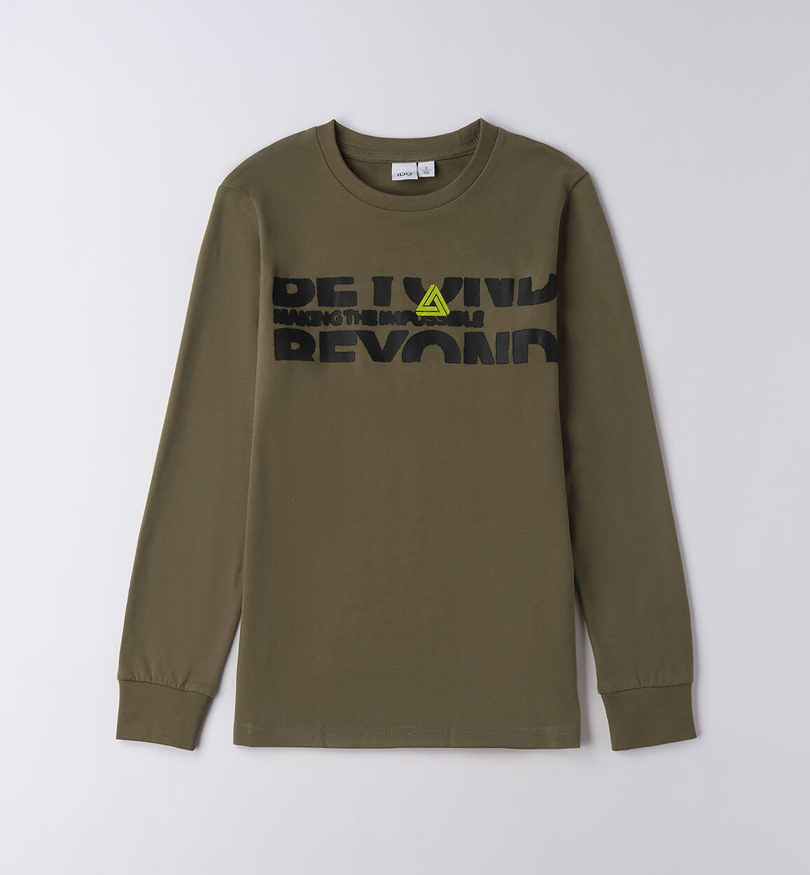 Maglietta 100% cotone ragazzo VERDE iDO