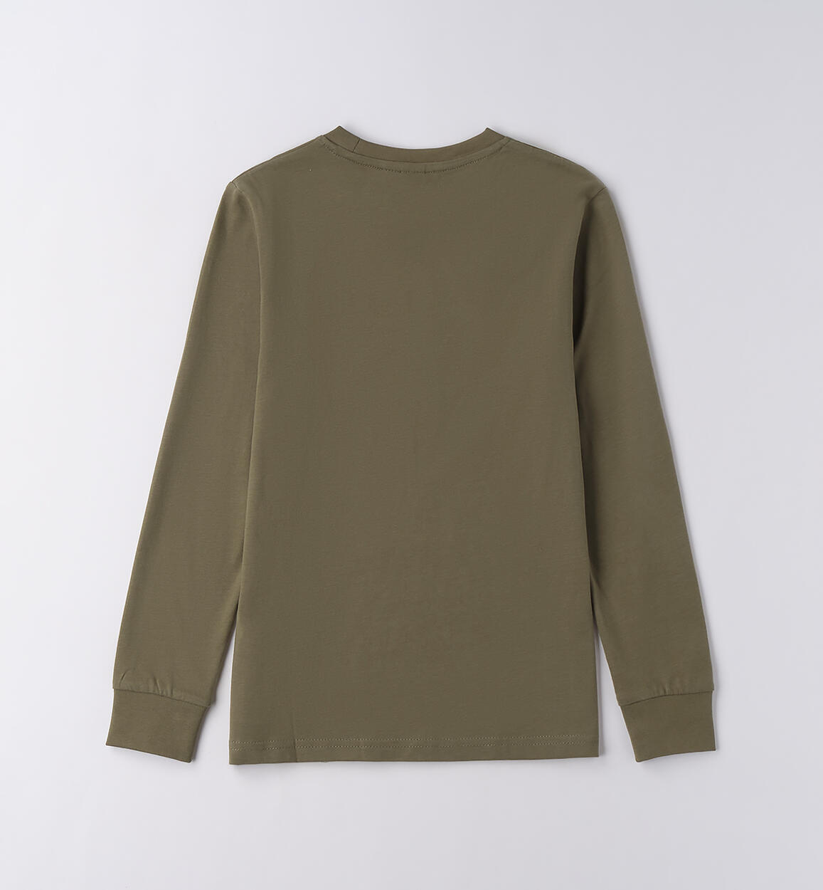 Maglietta 100% cotone ragazzo VERDE SALVIA-4951 - 2424F82800