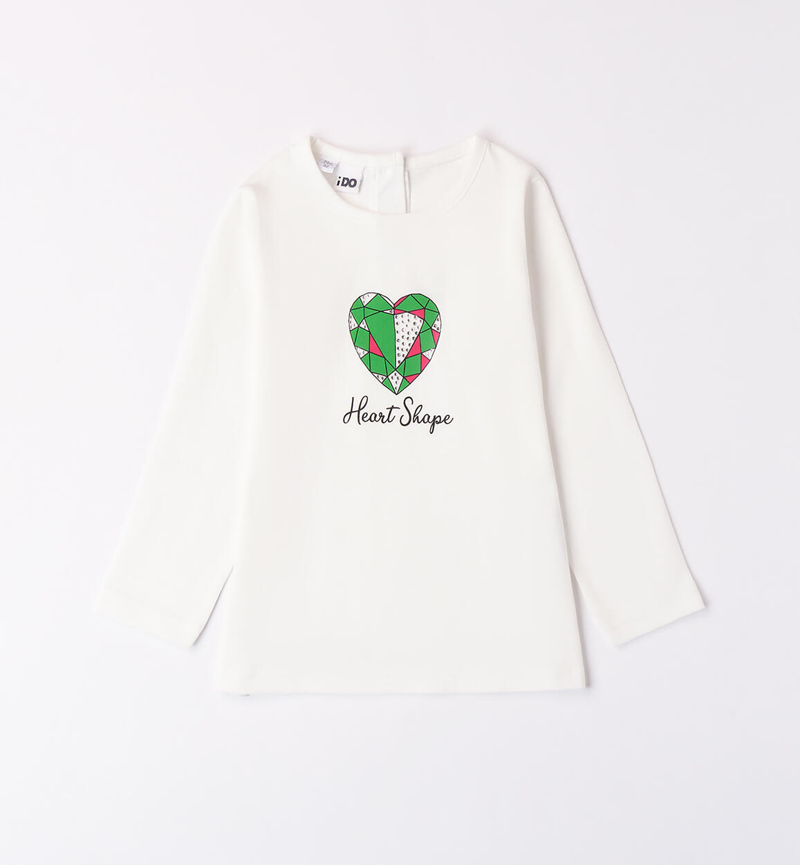 Maglietta bambina 100% cotone PANNA iDO