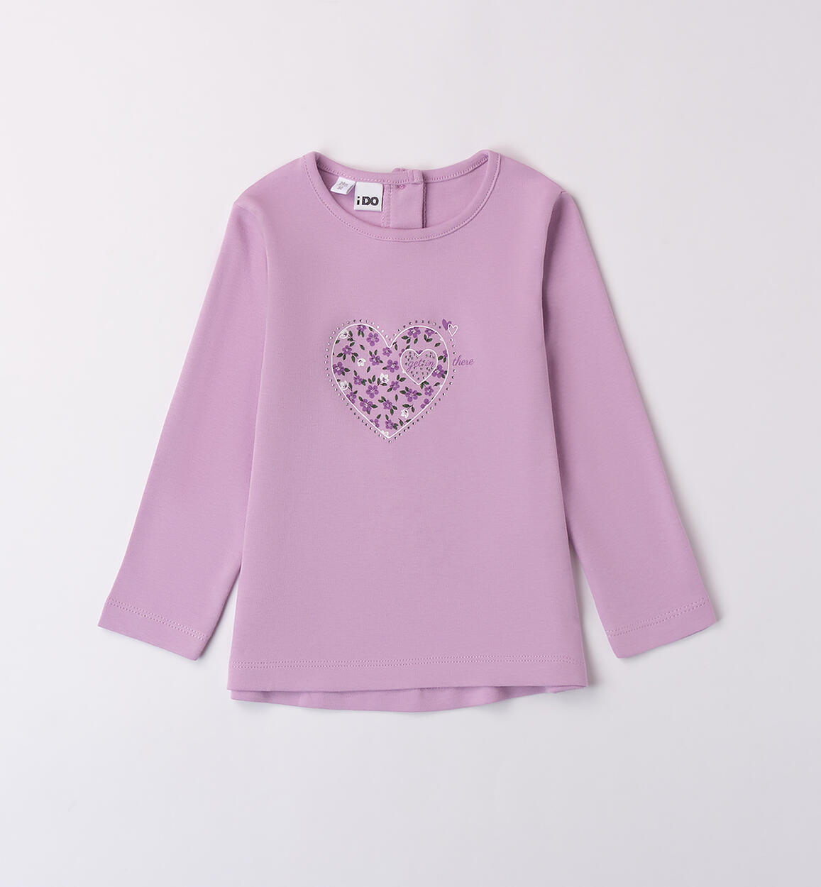Maglietta bambina a manica lunga VIOLA iDO