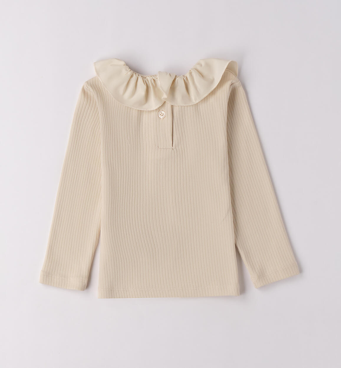 Maglietta bambina con colletto ECRU'-0154 - 1484F30000