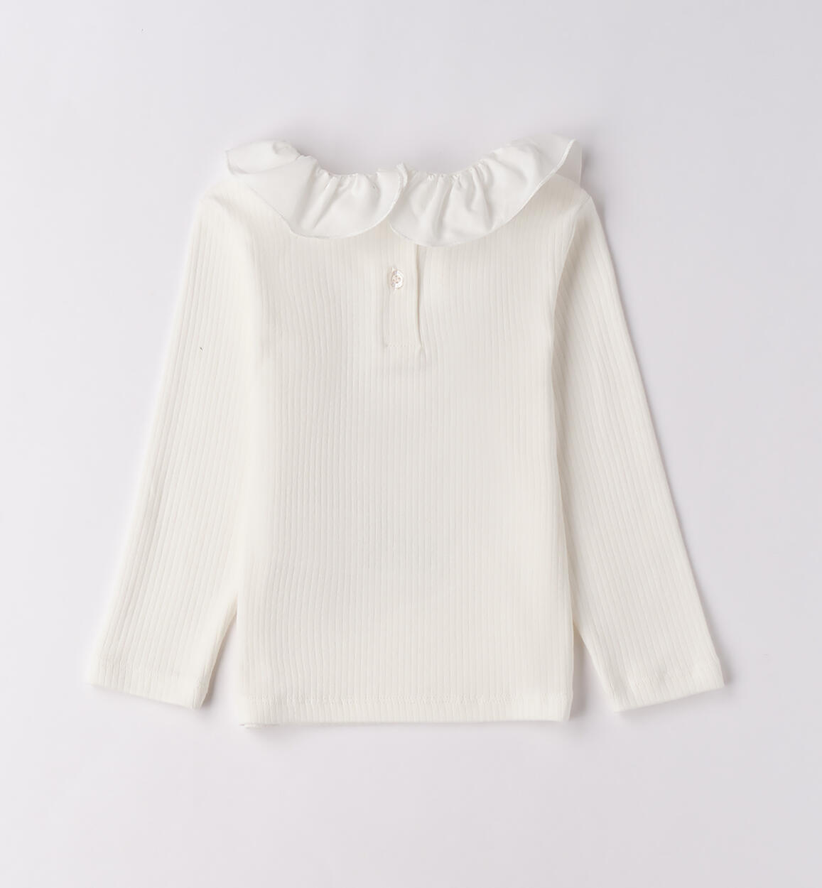 Maglietta bambina con colletto PANNA-0112 - 1484F30000