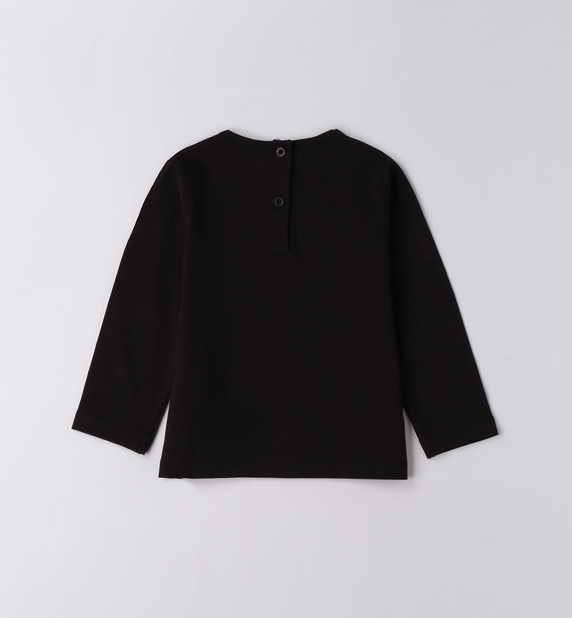Maglietta bambina con fiocco NERO-0658 - 1480F22900
